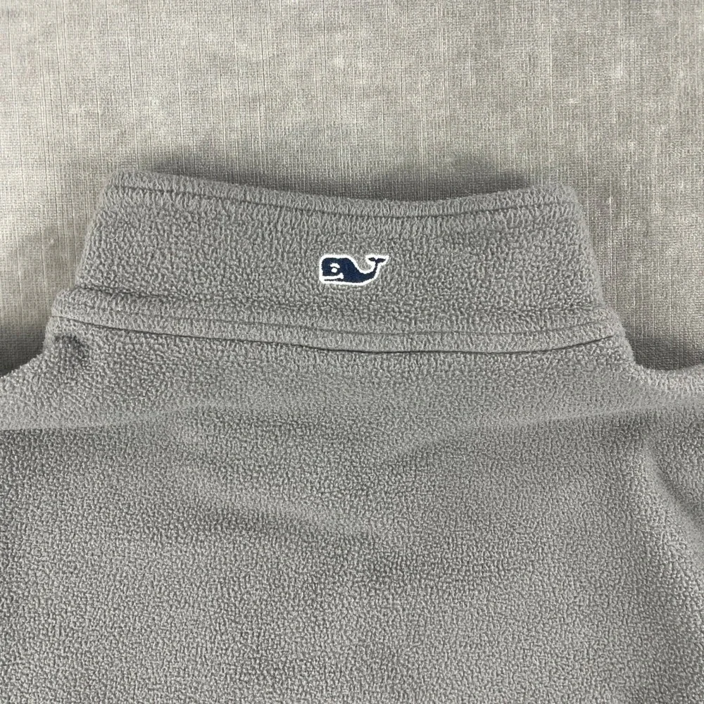 Vineyard‎ Vines Men Small Gray Fleece Full Zip Jacket Contrast Pocket